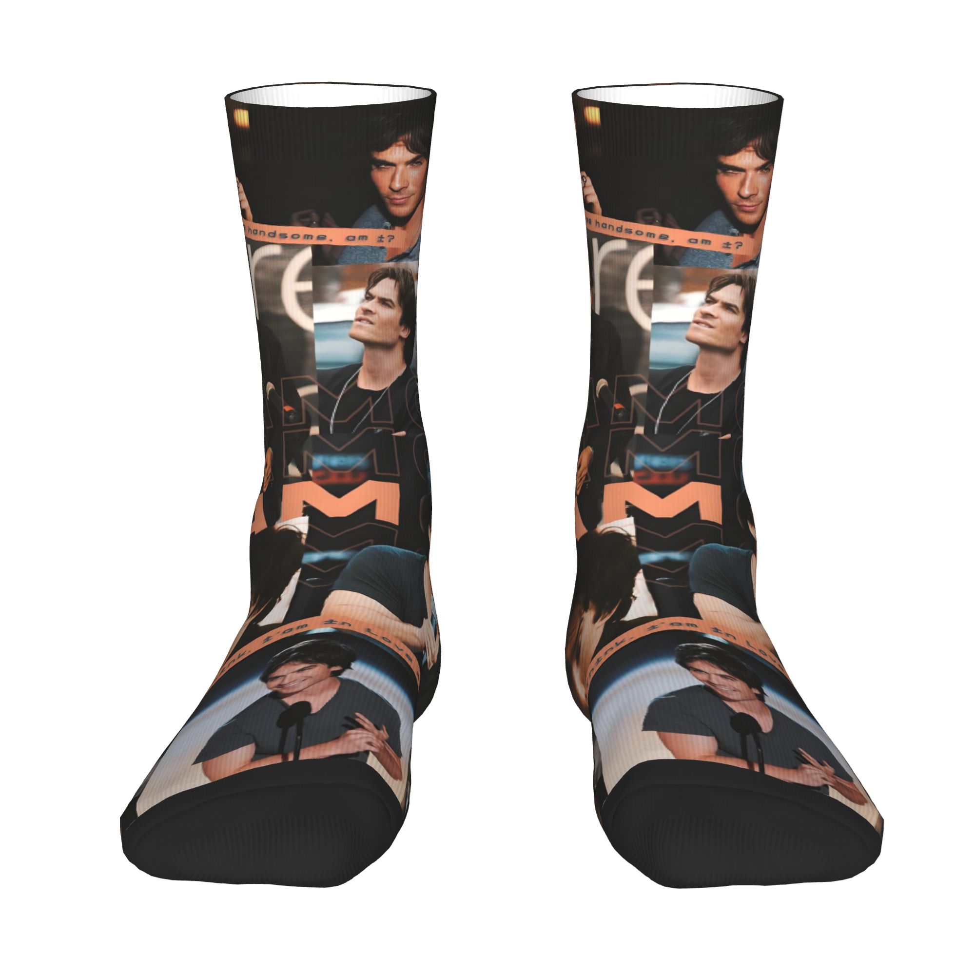 Dress Sock Men - جوارب مخصصة بتصميم يوميات مصاص الدماء