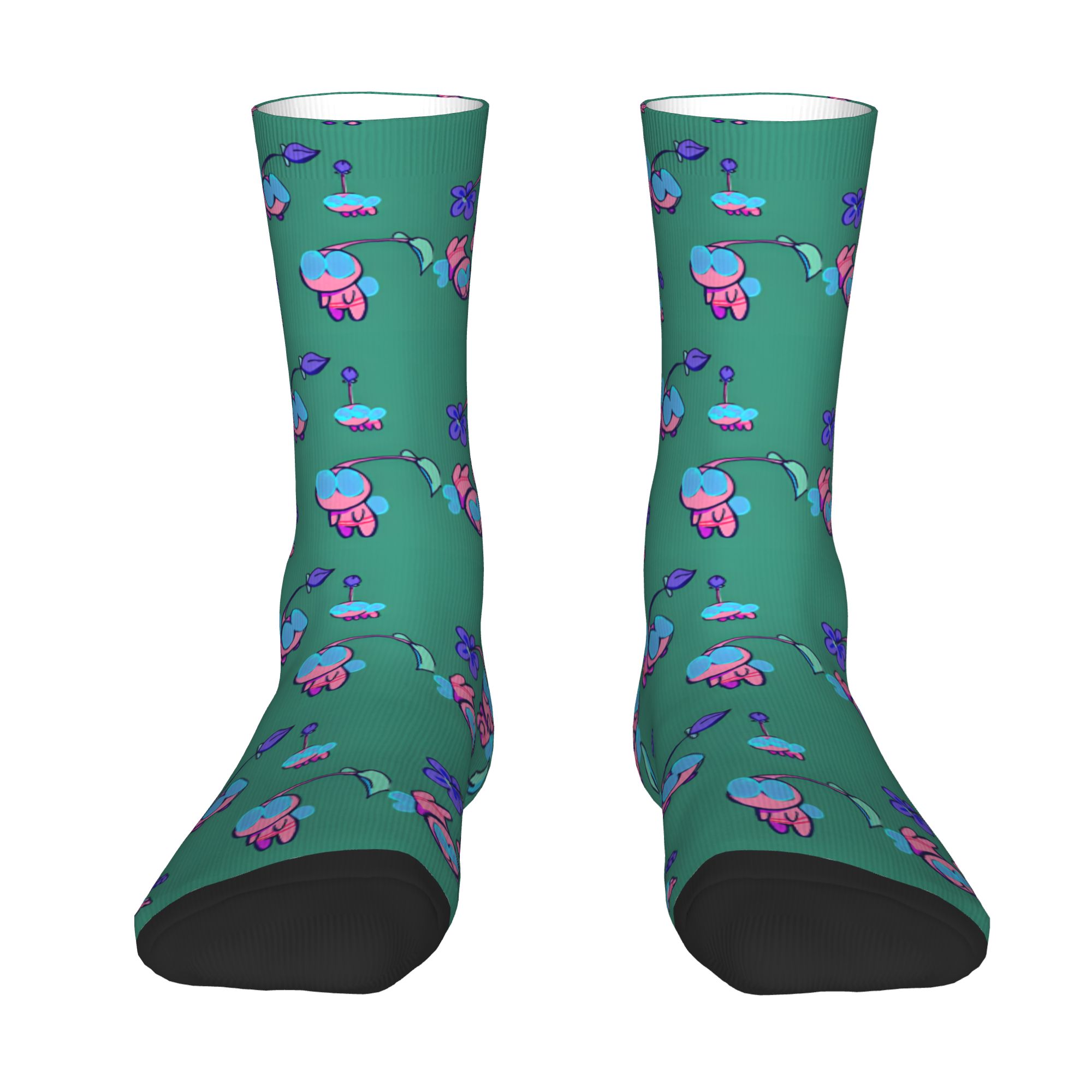Dress Sock Men - جوارب رجالية مخصصة بتصميم شخصيات P-Pikmins