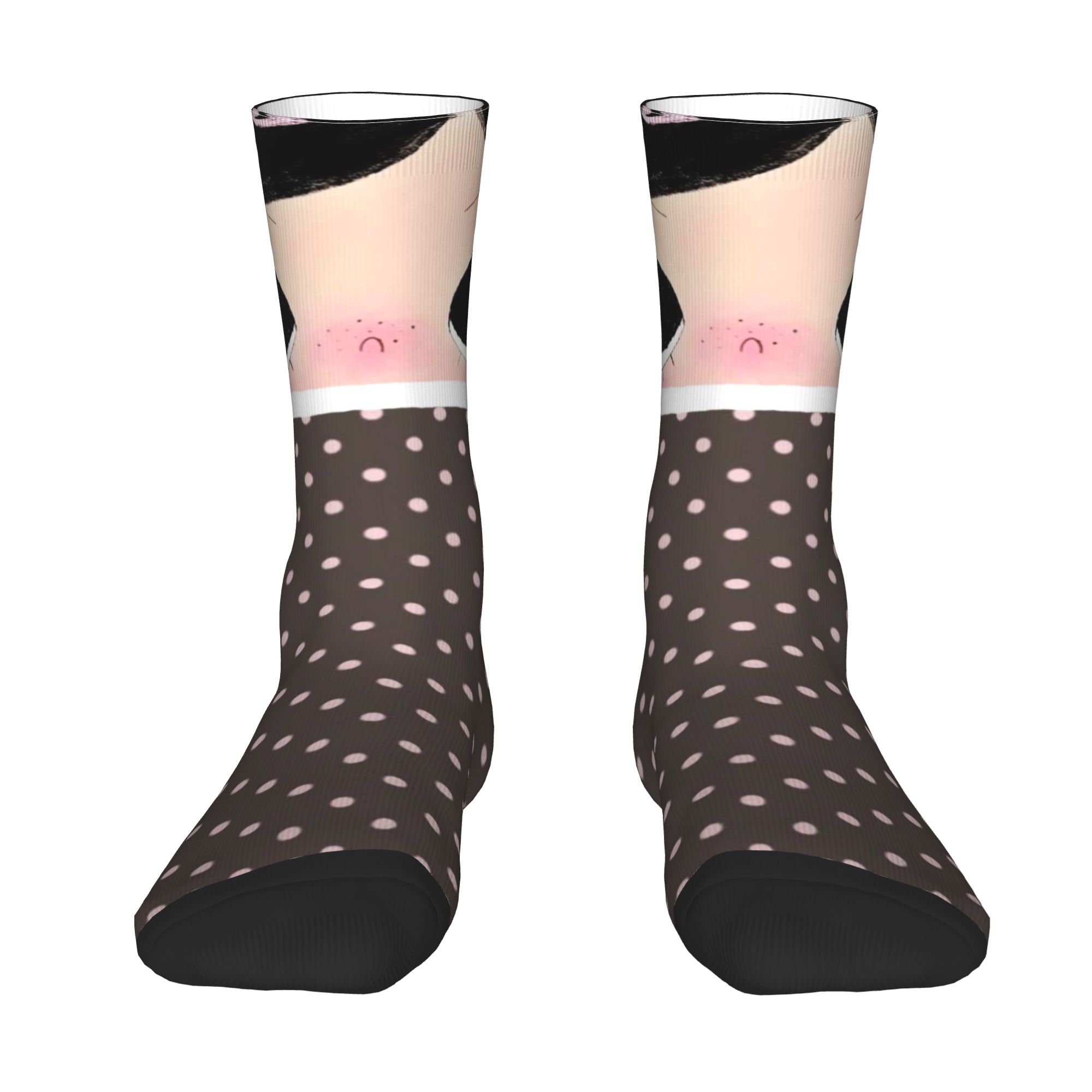 Dress Sock Men - جوارب مخصصة بتصميم فتاة ذات عيون