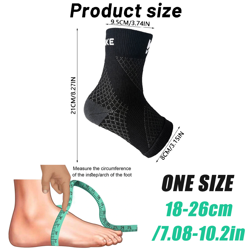 زوج واحد من جوارب دعم الكاحل و - مراجعة Ankle Brace Sock وسعره