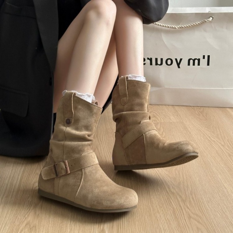 أحذية نسائية من الجلد المدبوغ  - مراجعة Knee High Sock Women وسعره