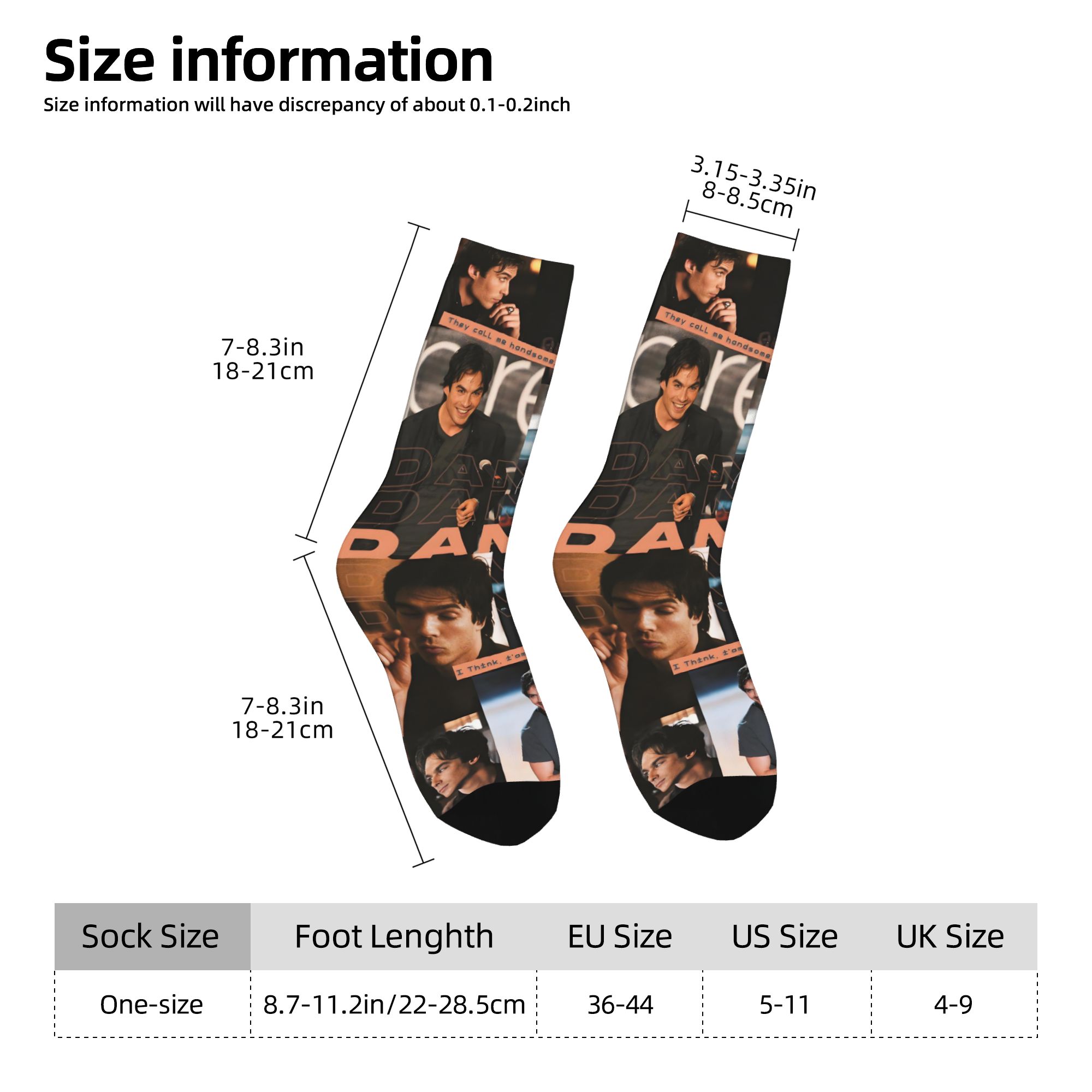 جوارب مخصصة بتصميم يوميات مصاص - مراجعة Dress Sock Men وسعره