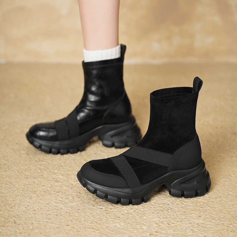 أحذية نسائية قصيرة من الجلد ال - مراجعة Toe Sock Split وسعره
