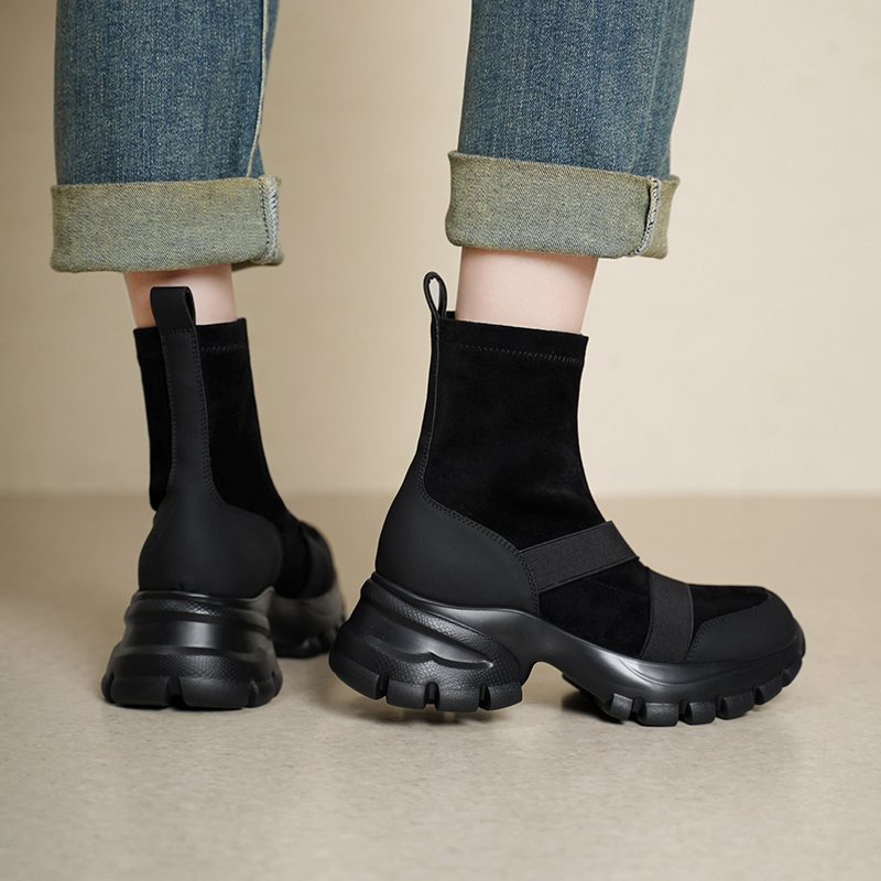 أحذية نسائية قصيرة من الجلد ال - مراجعة Toe Sock Split وسعره