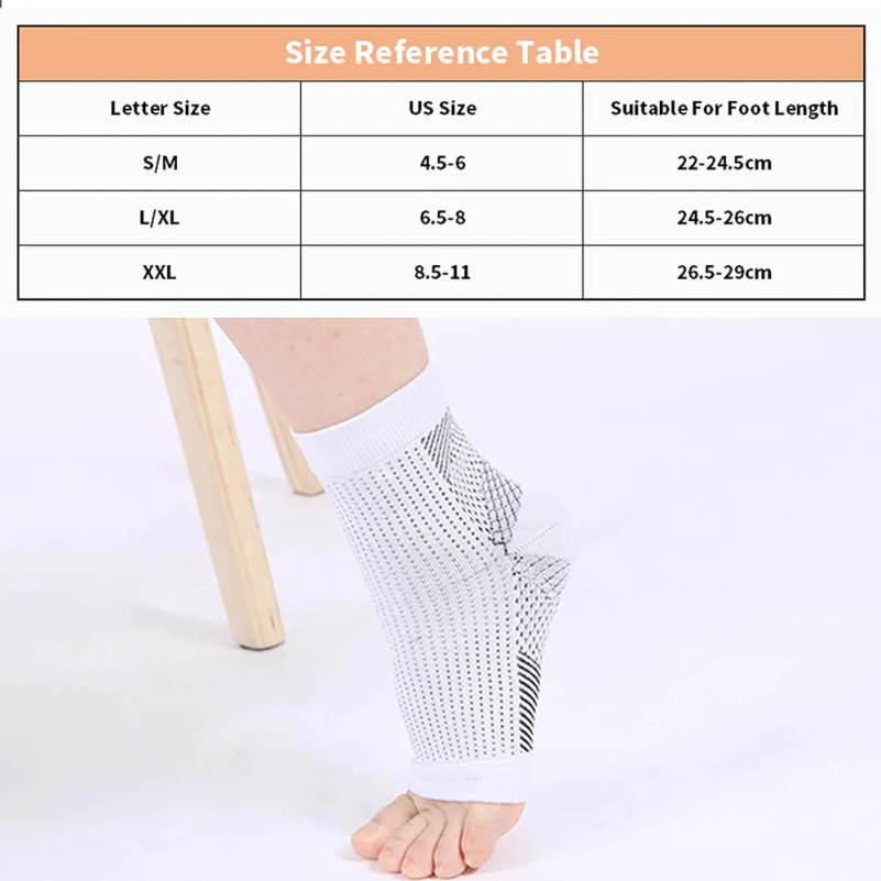 زوج واحد من جوارب علاج الاعتلا - مراجعة Ankle Brace Sock وسعره
