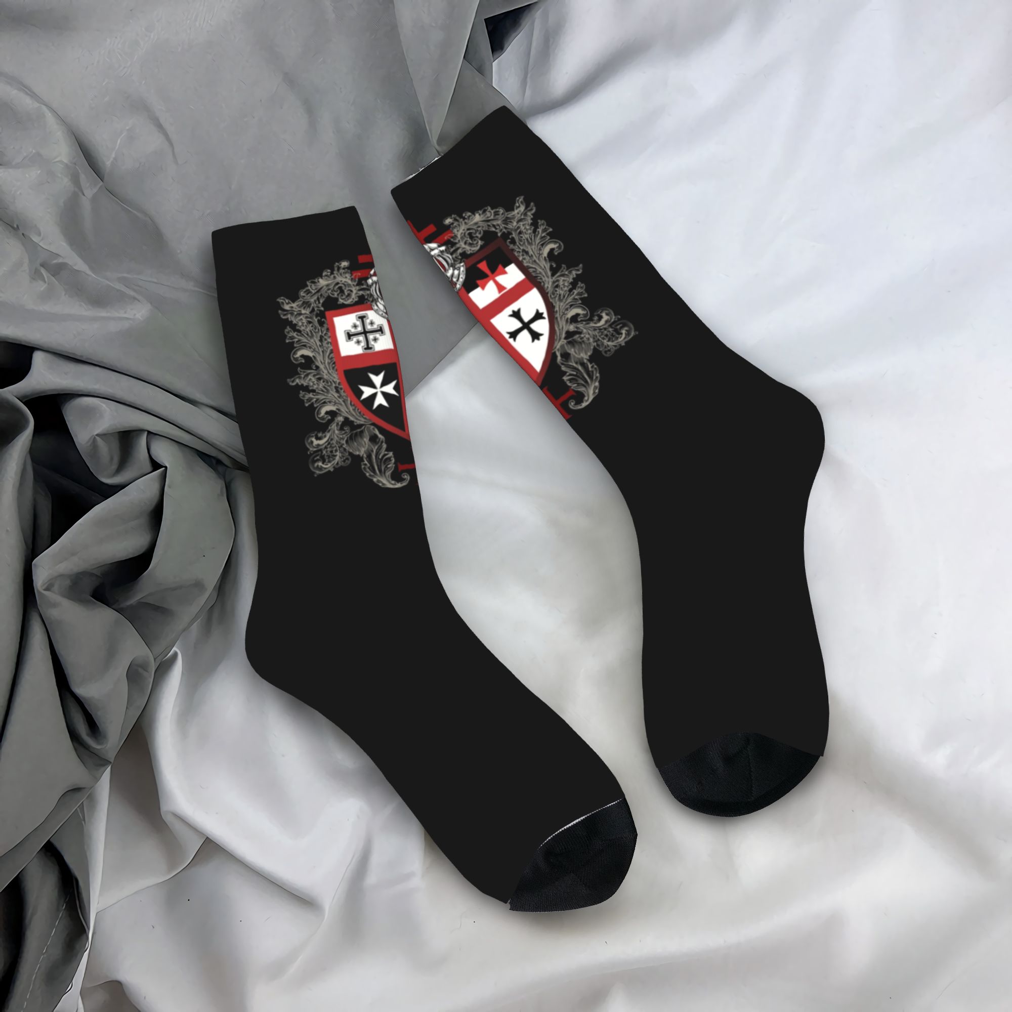 جوارب طويلة مخصصة بتصميم صليب  - مراجعة Dress Sock Men وسعره